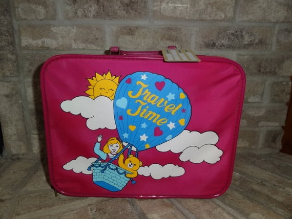 girls pink suitcase