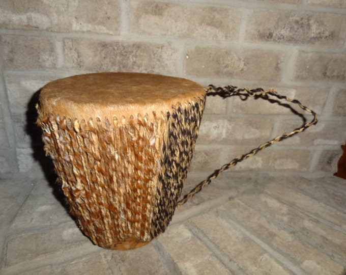 Vintage Ashiko African Percussion Hand Made Drum Etsy