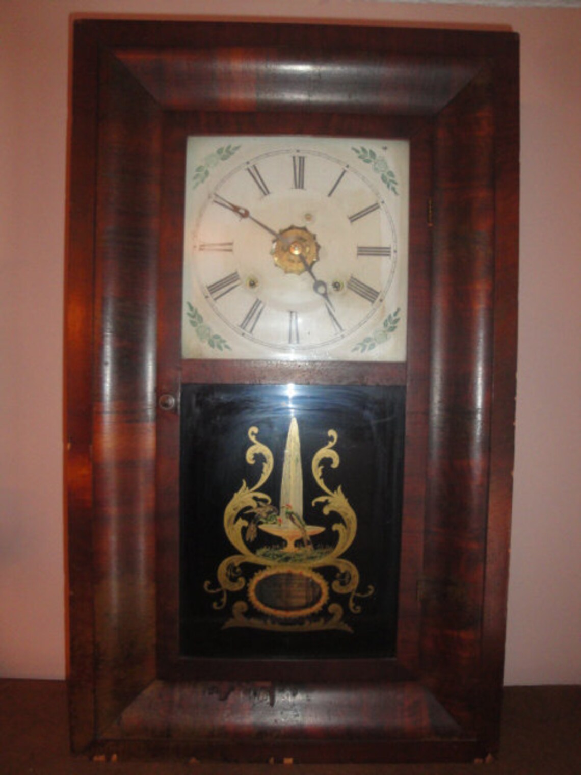 Antique 1800's Ansonia Clock 30 Hour Weight Driven Hourly Etsy