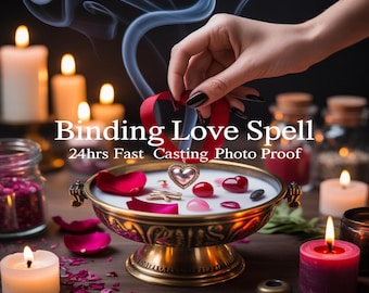 BINDING LOVE SPELL, romantic attraction, emotional connection, soulmate magnet, passion ignition, heart alignment