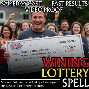 FAST WIN LOTTERY Spell | Lucky Number Spell | Fast Money Spell | Financial Freedom | Powerful Lottery Magic | Win the Powerball