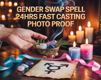 GENDER SWAP SPELL, transformation energy, identity shift, body alignment, spiritual metamorphosis, energy recalibration