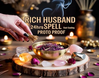 RICH HUSBAND SPELL, attract wealth, love manifestation, marriage blessing, financial prosperity, soulmate alignment