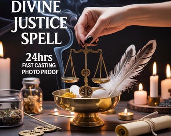 DIVINE JUSTICE SPELL, karma balancing, truth revelation, fairness restoration, protection ritual, spiritual correction