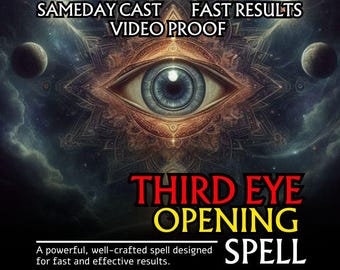 THIRD EYE OPENING Spell | Awaken Psychic Vision | Astral Travel | Spirit Communication | Deep Intuition | Clairsentience Activation | Mystic
