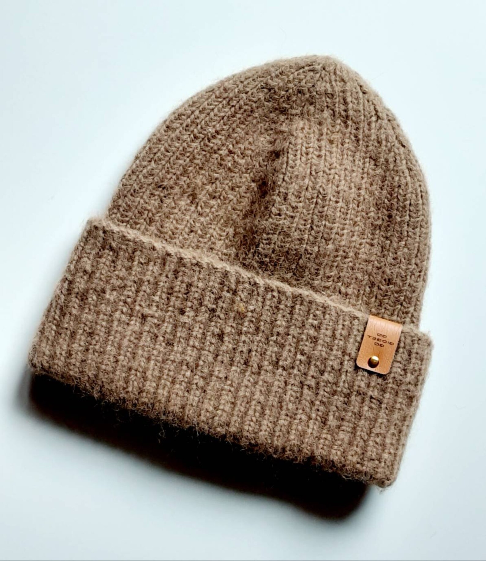 Baby Alpaca Merino Knit Beanie Beanie Skull Cap Medium Etsy