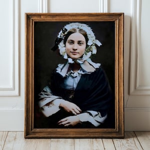 Restored & Colorized 1850s Victorian Portrait | Antique Photograph | Digital Download | Vintage Woman Photo | Historical Art Print