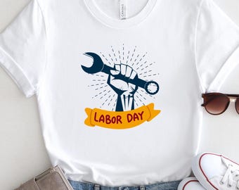 Labor Day Tshirt, Patriotic Graphic Tee, Comfort Colors USA Shirt, American Flag T-shirt, Union Pride Shirt,Workers Day Tee,Gift for Workers