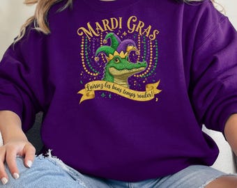 Laissez Les Bons Temps Rouler Sweatshirt, Mardi Gras Shirt, Fat Tuesday Hoodie