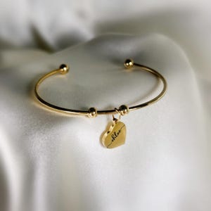 Gold Plated Custom Name Bracelet • Minimalist Jewelry • Personalized Gift for Her • Gift for Women •