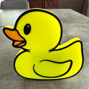 Bright Yellow Duck Trailer Hitch Cover – Fun 3D Printed Hitch Plug, Car Truck SUV Accessory, Cute Gift for Duck Lovers