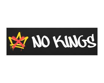 NO KINGS Bumper Magnet