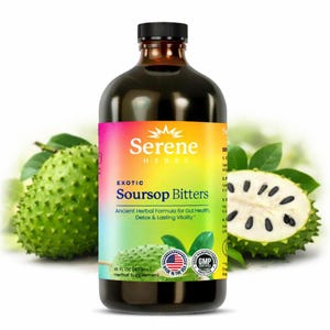 Serene Herbs Soursop Bitters Liquid is organic, detoxifying, and supportive of digestion—16 oz. image 1