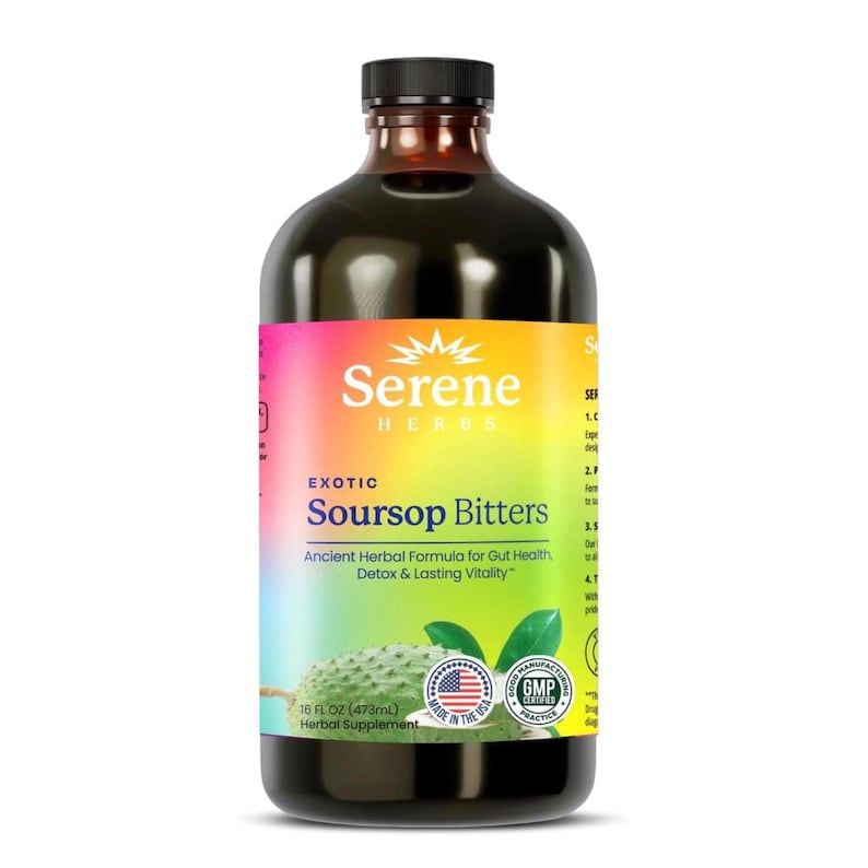 Serene Herbs Soursop Bitters Liquid is organic, detoxifying, and supportive of digestion—16 oz. image 2