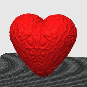Cuore etereo,  file STL per stampa 3D