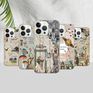Custodia per telefono Aesthetic Taylor - Testo della canzone Folklore Swift adatta per iPhone 16 15 14 13 12 Pro Max 8 Plus X, Samsung Galaxy S24 S23 S22 Ultra