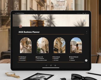 2026 Business Planner, Entrepreneur Organizer, Project, Finance & Goal Setting System