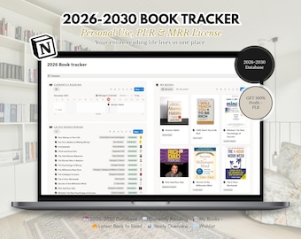 2026–2030 Book Tracker Notion Template