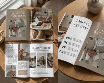 Editable Business Workbook Template | Planner for Entrepreneurs (Digital Download)