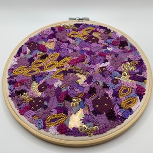 Paired in Purple, a study in embroidery #7