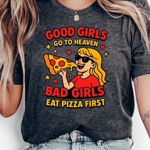 Funny Pizza Graphic Tee: Sassy Retro Food Lover Gift