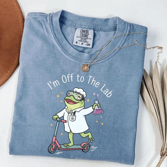 Im Off to The Lab Funny Frog PNG, Lab Week 2026 Shirt Design, Medical Lab Technician Humor, Lab Tech Meme Sublimation