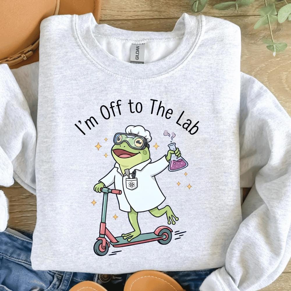 Im off to the Lab Funny Frog PNG, Lab Week 2026 Shirt Design, Medical ...