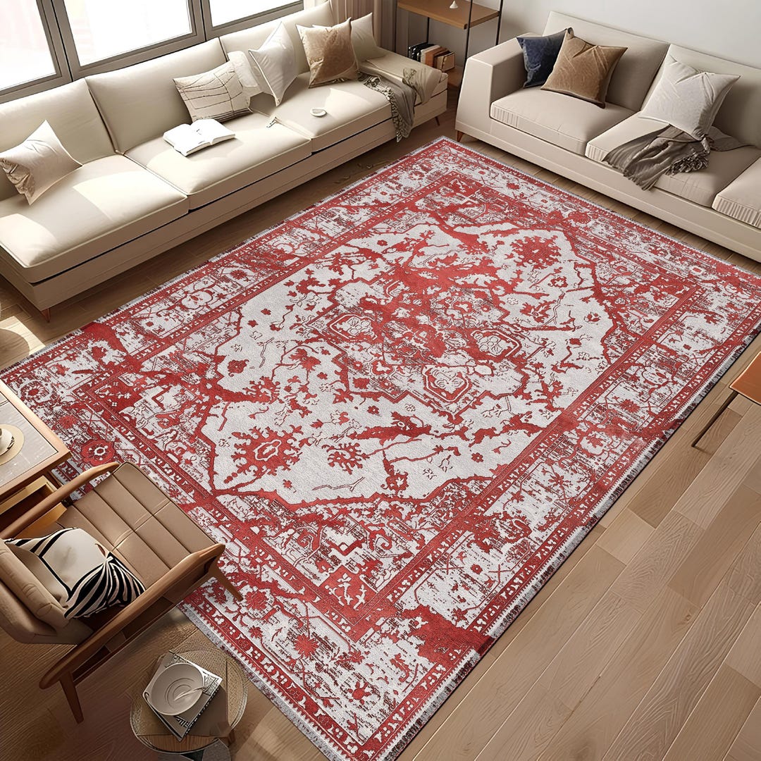 Large Practical Rug Rustic Modern Modern Style Rug, Unique Design Rug, Washable Non-slip Bohemian Area ...