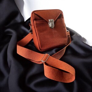 Handmade Canvas Crossbody Bag