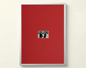 A4 Custom Silver Picture Frame with Offset Mount: Modern Solid Frame for Small Photographs, Colourful Decor