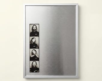 Magnetic Silver Frame with Aluminium Backing – Mount-Free Picture Frame for Photographs