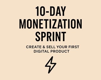 Digitaler 10-Tage-Monetarisierungssprint-Leitfaden für Anfänger, schnell Geld verdienen, keine Erfahrung erforderlich