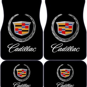 Cadillac Logo Car Mats: Luxury Auto Decor, Set of 4