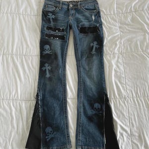 Y2k Glitter Jeans - Etsy Australia