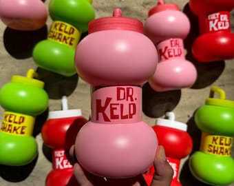 Dr. Kelp Water Bottle 1L/34oz – Collectible Pink Cup