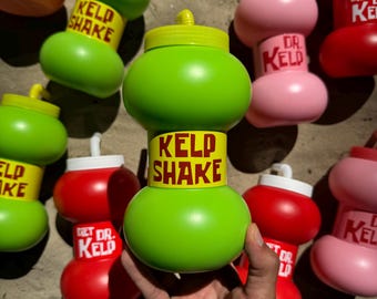 Botella de agua Kelp Shake de 1 L/34 oz – Vaso verde coleccionable