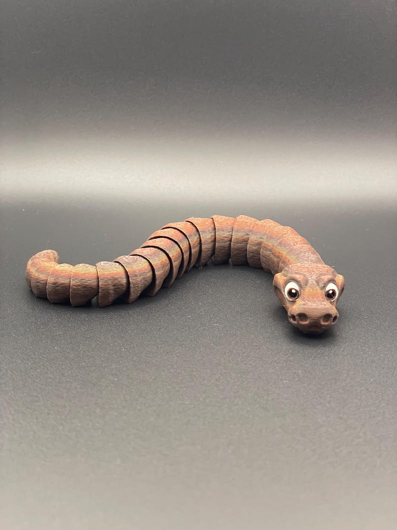 Articulating 3d Printed Toy - Ball Python Snake - Multiple Sizes and ...