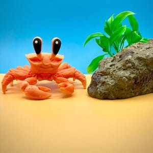 Cute and Flexi Ghost Crab: Articulated 3D Printed Crustacean Companion