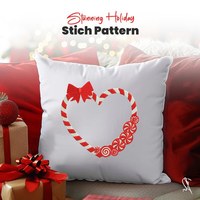 Peppermint Holiday Embroidery | Machine Embroidery Files