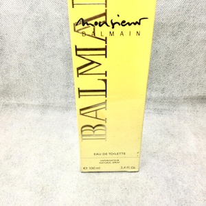 Balmain MONSIEUR Eau De Toilette  100 ML Spray For Men Vintage SEALED