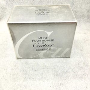 must pour homme de cartier essence eau de toilette 100 ml spray  Vintage SEALED