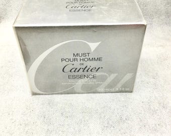 must pour homme de cartier esencia eau de toilette 100 ml spray Vintage SELLADO