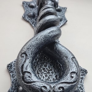 Forged Viking Door Knocker – Handcrafted Metal Medieval-Style Iron Door Knocker, Unique Home Gift, Iron door knocker, gift for him