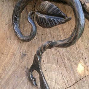 Hand Forged Bottle Opener – Rustic Iron Barware, Blacksmith Made Gift for Men, Heavy Duty Beer Opener, Kitchen and Bar Accessory