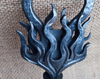 Hand Forged Corkscrew, Iron Wine Bottle Opener, Rustic Barware, Viking Medieval Kitchen Tool, Unique Gift for Him, Rustic Home Decor