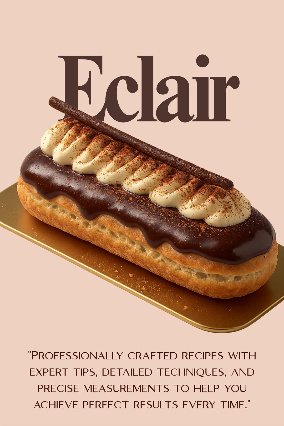 French Éclairs Recipe PDF | Step-by-step Choux Pastry, Pastry Cream ...