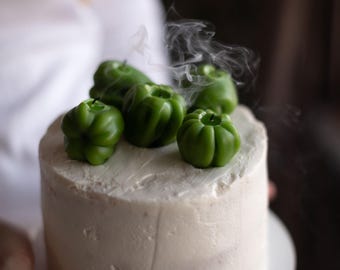 Realistic Tomato Candle Set - Natural Birthday Candles