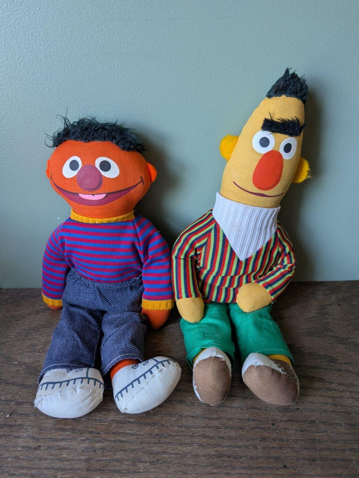 Vintage Bert and Ernie Toys - Etsy