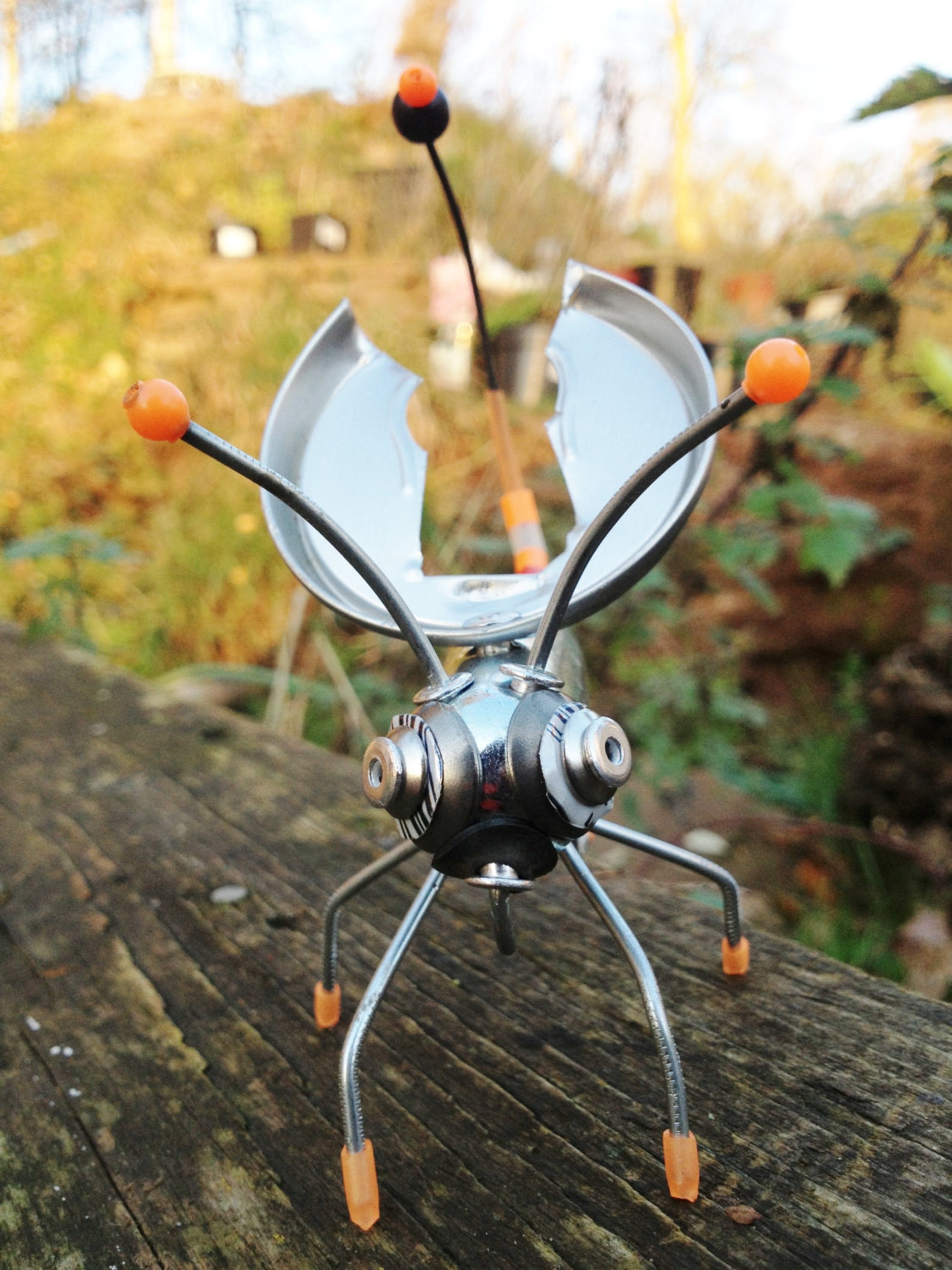 Scrap Metal Bug Insect Creature Small Sculpture Unusual | Etsy