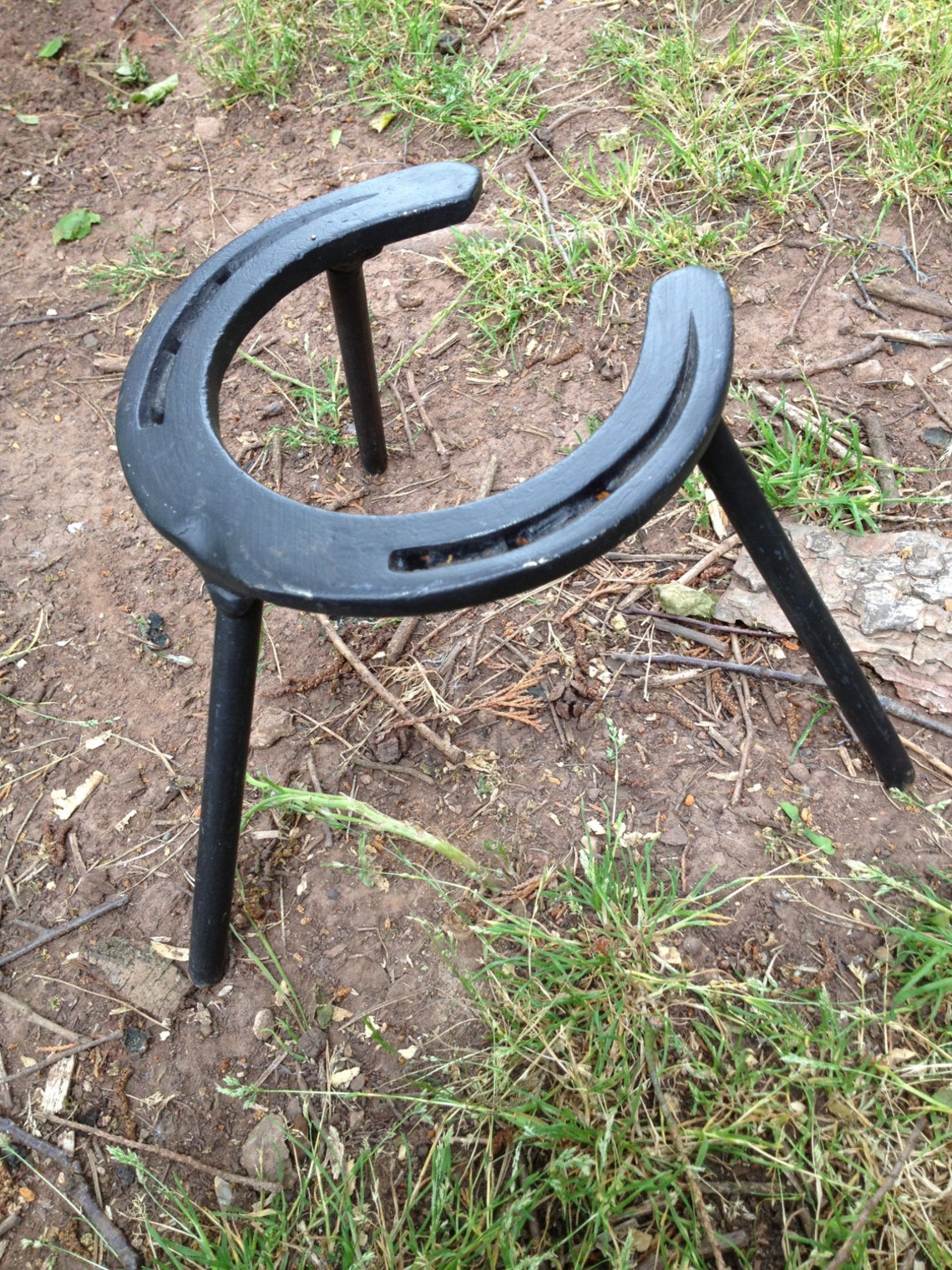 Camping Trivet Metal Horseshoe Trivet Campfire cooking Etsy